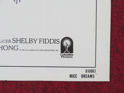 CHEECH AND CHONG'S NICE DREAMS FOLDED US ONE SHEET POSTER TOMMY CHONG 1981 Rendezvous Cinema Movie posters