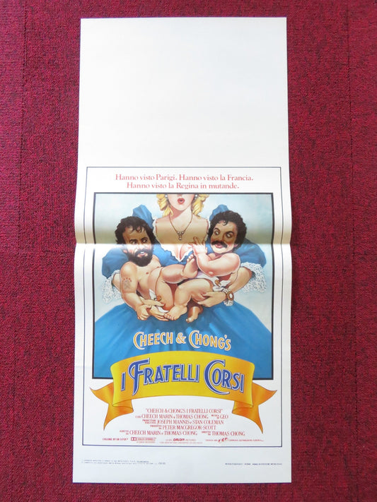 CHEECH & CHONG'S I FRATELLI CORSI ITALIAN LOCANDINA POSTER C. MARIN 1981 Rendezvous Cinema Movie posters