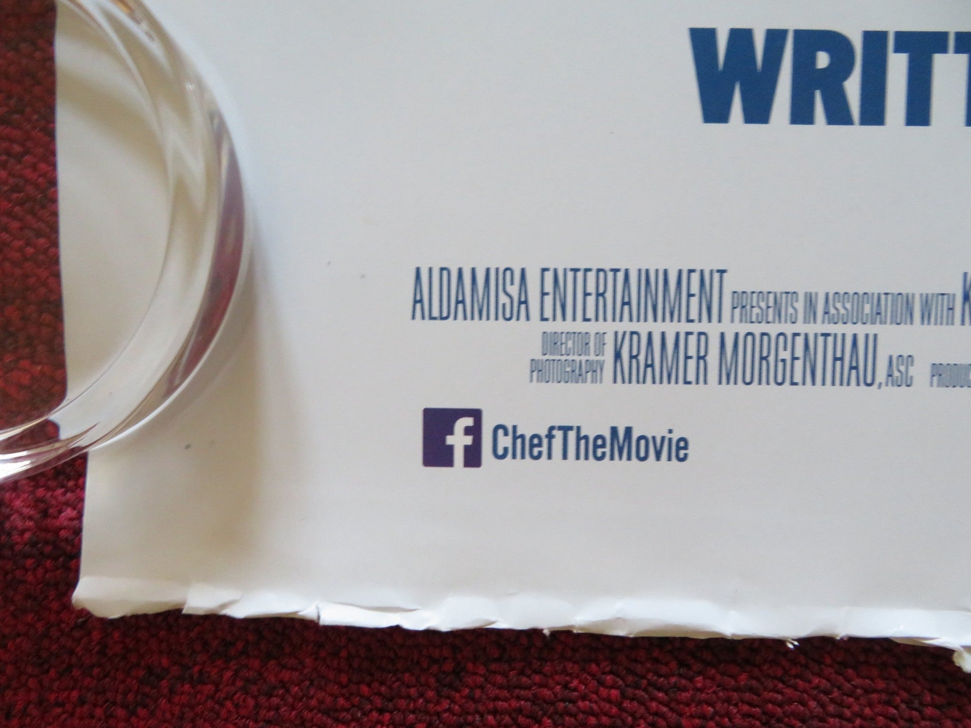 CHEF UK QUAD (30"x 40") ROLLED POSTER JON FAVREAU JOHN LEGUIZAMO 2014 Rendezvous Cinema Movie posters