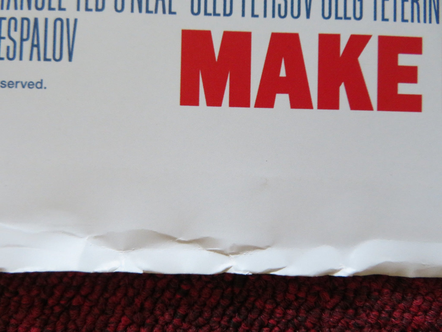 CHEF UK QUAD (30"x 40") ROLLED POSTER JON FAVREAU JOHN LEGUIZAMO 2014 Rendezvous Cinema Movie posters