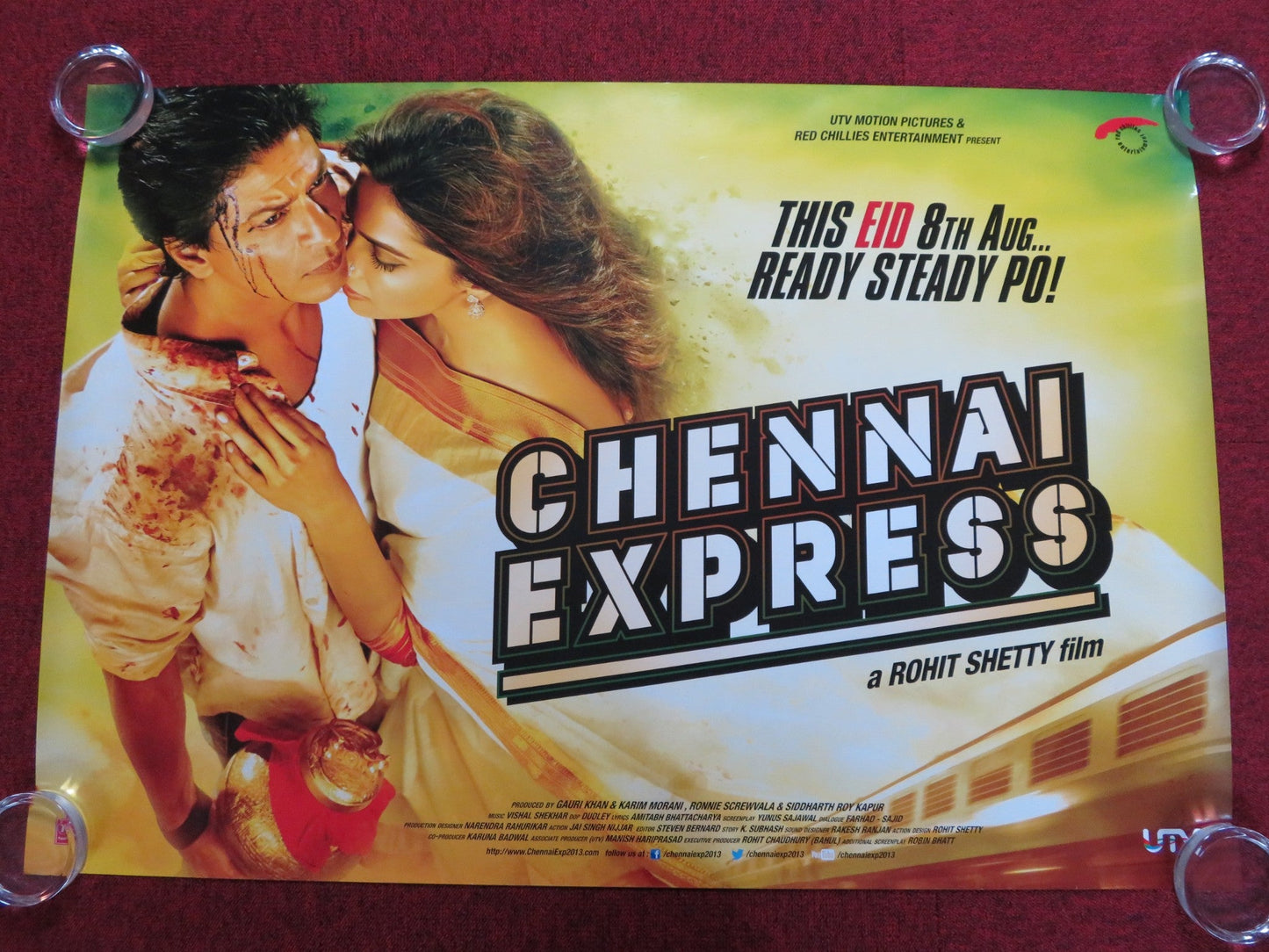 CHENNAI EXPRESS UK QUAD ROLLED POSTER DEEPIKA PADUKONE 2013 Rendezvous Cinema Movie posters
