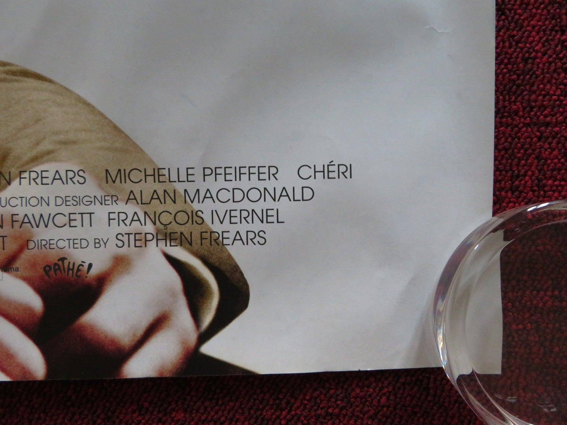 CHERI UK QUAD (30"x 40") ROLLED POSTER MICHELLE PFEIFFER FRANCES TOMELTY 2009 Rendezvous Cinema Movie posters
