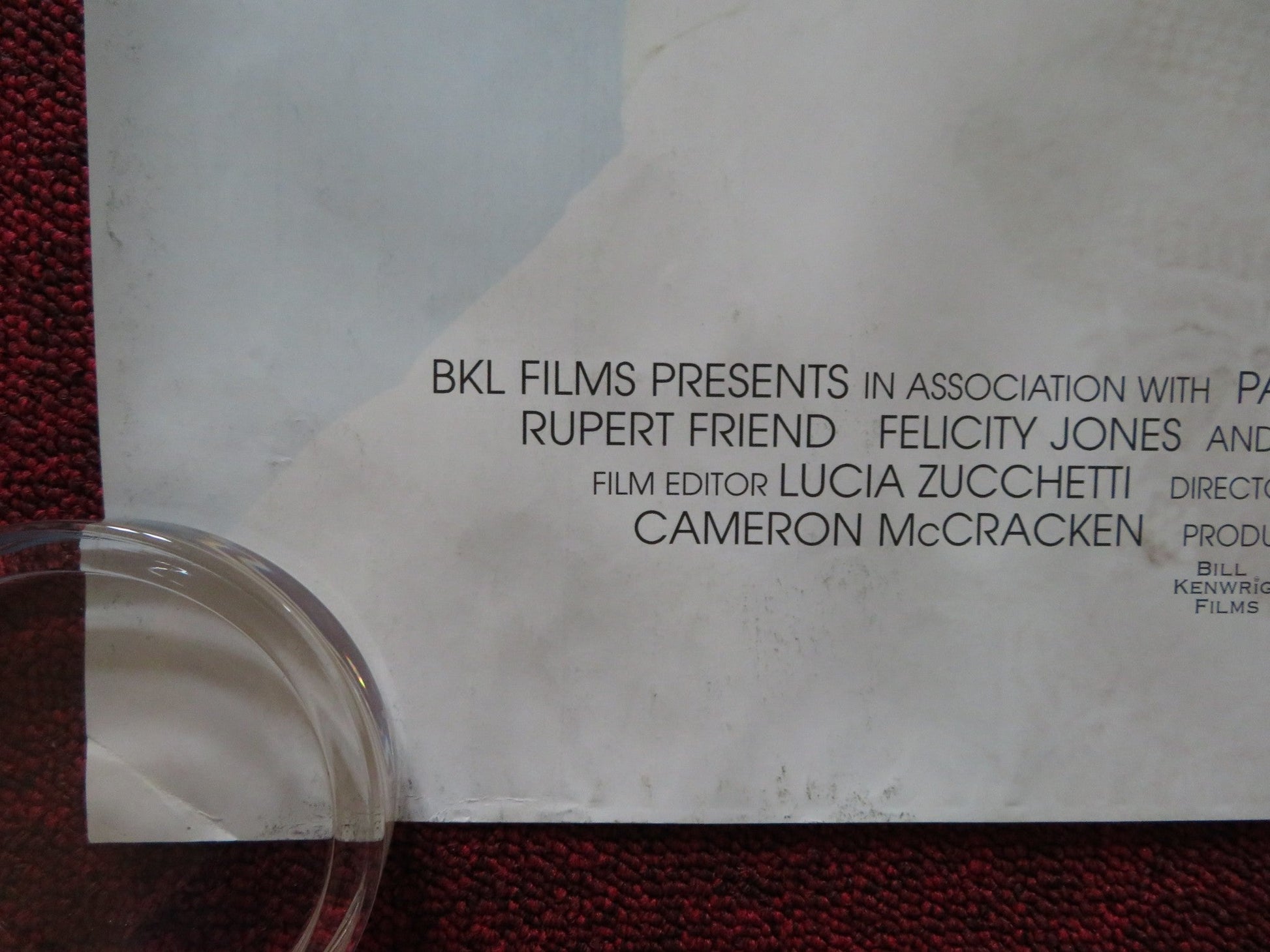 CHERI UK QUAD (30"x 40") ROLLED POSTER MICHELLE PFEIFFER FRANCES TOMELTY 2009 Rendezvous Cinema Movie posters