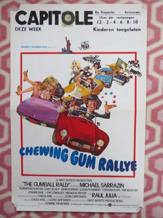 CHEWING GUM RALLYE /The Gumball Rally BELGIUM (21.5"x14") POSTER M LSARRAZI 1976 Movie posters