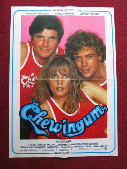 CHEWINGUM ITALIAN FOGLIO POSTER MAURO DI FRANCESCO ISABELLA FERRARI 1984 Rendezvous Cinema Movie posters