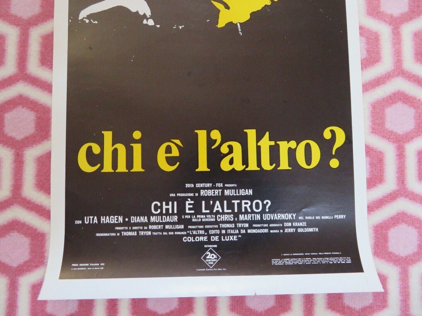 Chi è l'altro?/ The Other ITALIAN LOCANDINA (26.5" x 13") POSTER UTA HAGEN 1972 Movie posters