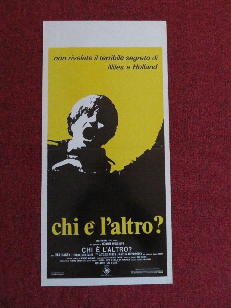 CHI E L'ALTRO? / The Other ITALIAN LOCANDINA (27"x13") POSTER 1972 Movie posters