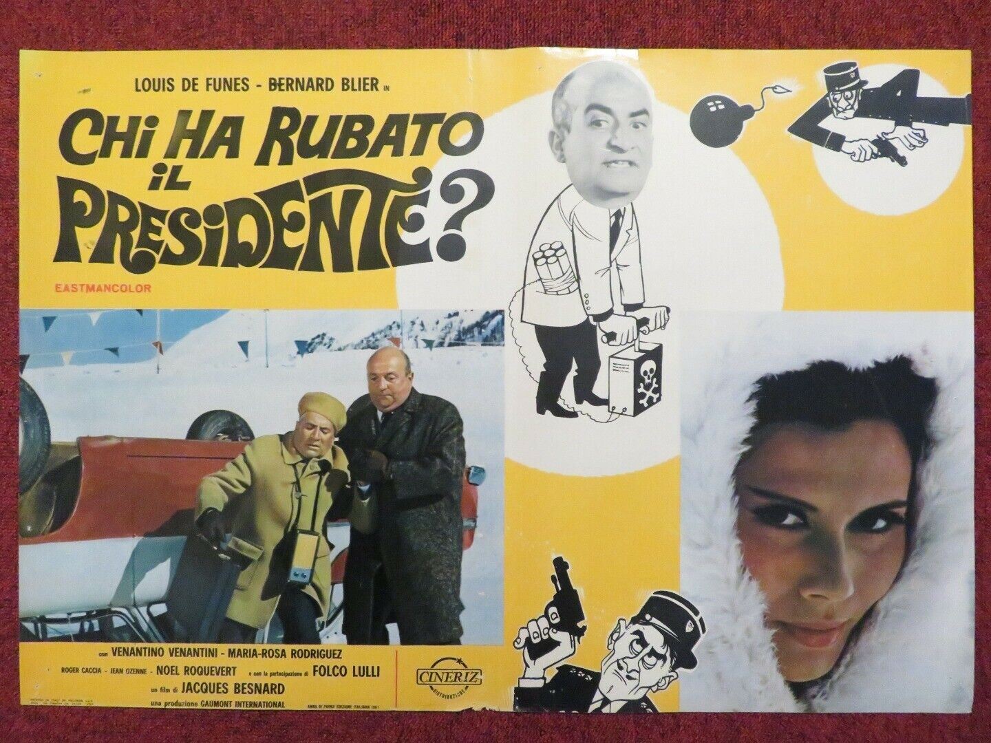 CHI HA RUBATO IL PRESIDENTE / THE RESTAURANT ITALIAN FOTOBUSTA POSTER 1966 Movie posters