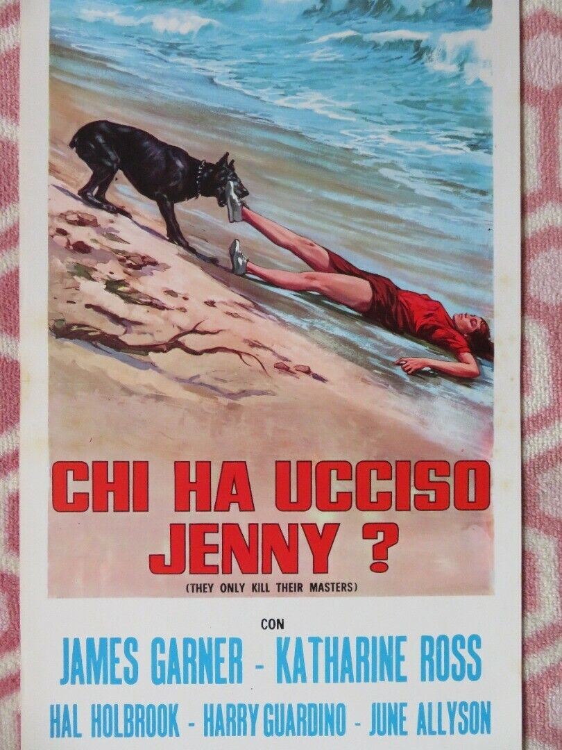 CHI HA UCCISO JENNY? ITALIAN LOCANDINA (27.5"x12") POSTER JAMES GARNER 1973 Movie posters