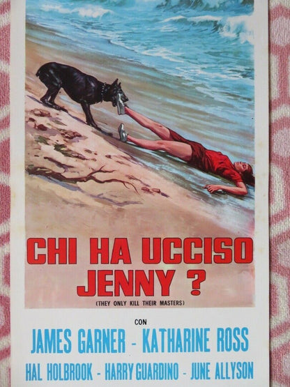 CHI HA UCCISO JENNY? ITALIAN LOCANDINA (27.5"x12") POSTER JAMES GARNER 1973 Movie posters