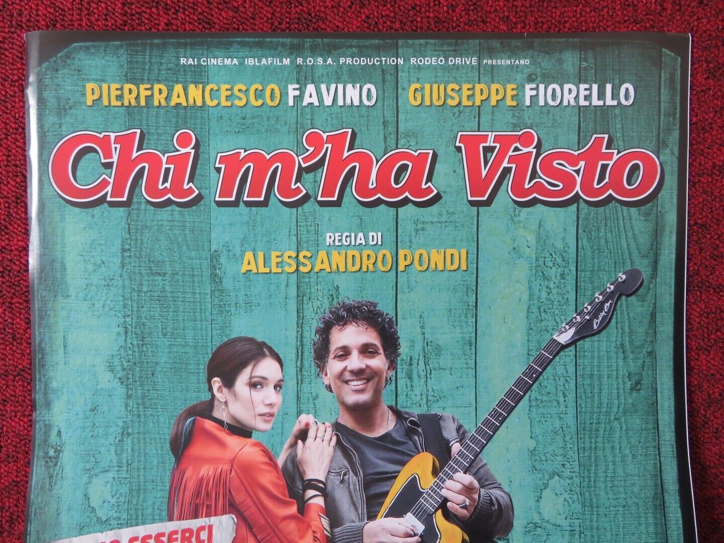 CHI M'HA VISTO ITALIAN LOCANDINA (26.5"x12.5") POSTER PIERFRANCESCO FAVINO 2017 Movie posters