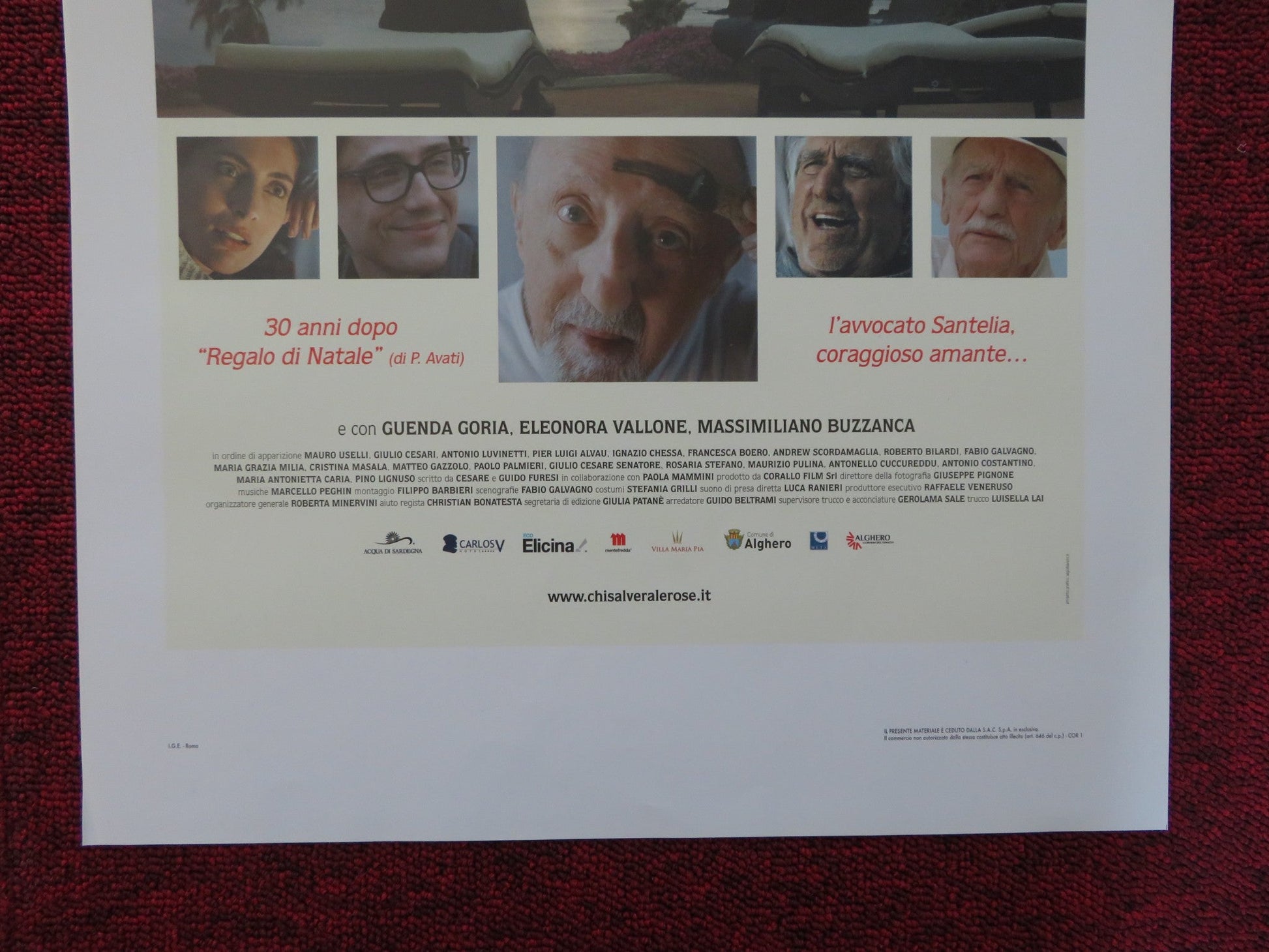 CHI SALVERA LE ROSE ITALIAN LOCANDINA POSTER CARLO DELLE PIANE C. MURINO 2017 Rendezvous Cinema Movie posters