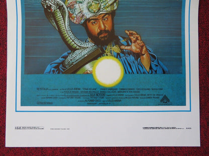 CHIARI DI LUNA ITALIAN LOCANDINA (27.5"x13") POSTER TOMMASO BIANCO 1988 Movie posters