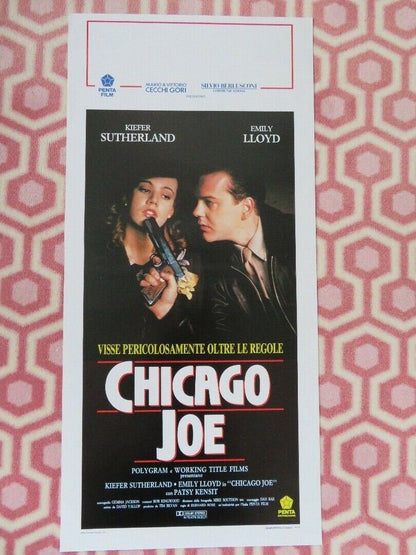 CHICAGO JOE ITALIAN LOCANDINA (27.5"x 13") POSTER KIEFER SUTHERLAND EMILY LLOYD Rendezvous Cinema Movie posters