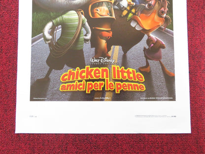 CHICKEN LITTLE ITALIAN LOCANDINA POSTER ZACH BRAFF GARRY MITCHELL 2005 Rendezvous Cinema Movie posters