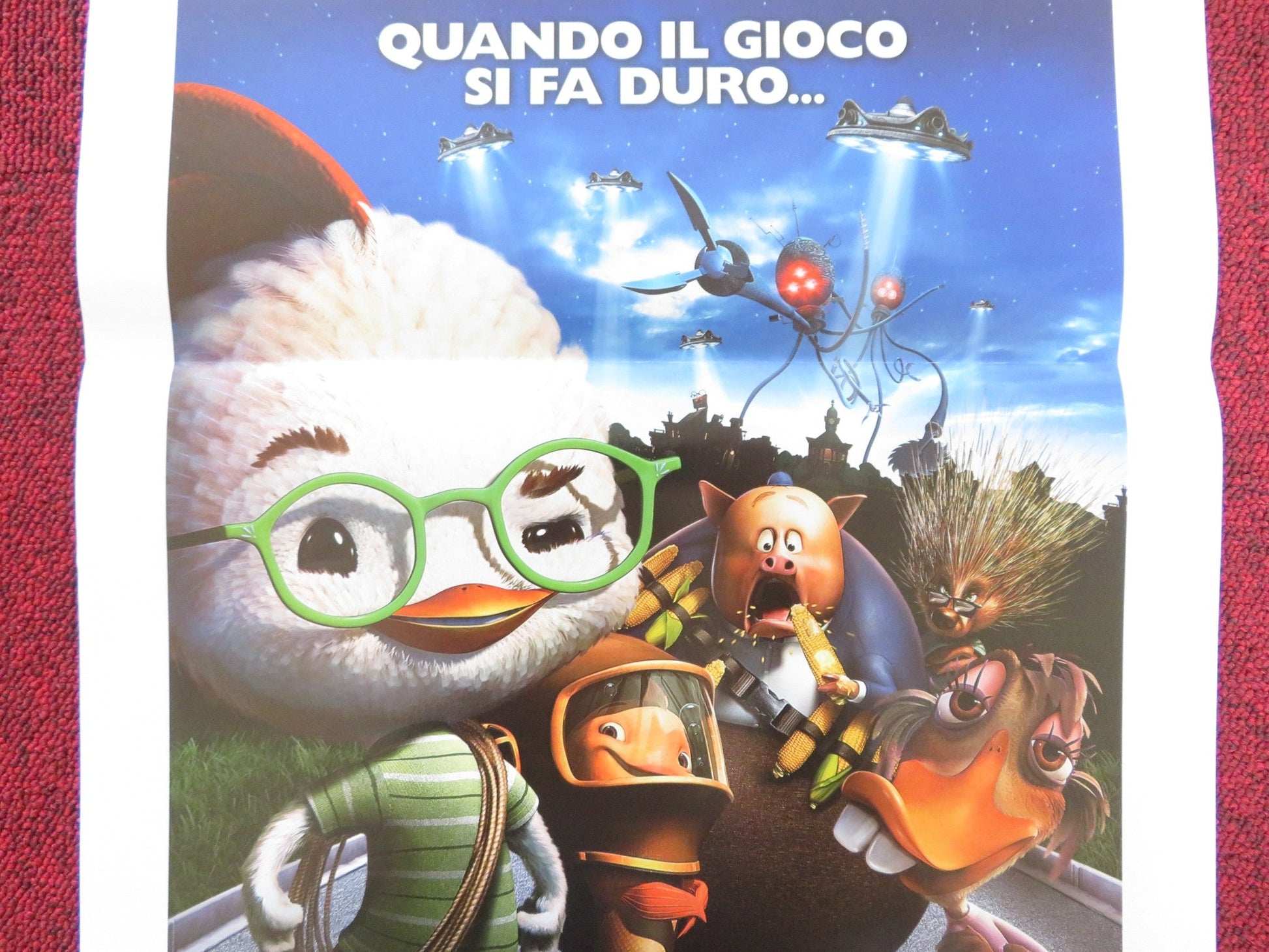 CHICKEN LITTLE ITALIAN LOCANDINA POSTER ZACH BRAFF GARRY MITCHELL 2005 Rendezvous Cinema Movie posters