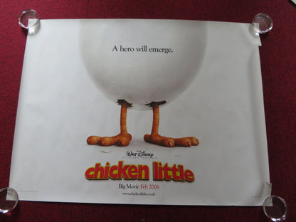 CHICKEN LITTLE UK QUAD (30"x 40") ROLLED POSTER ZACH BRAFF GARRY MARSHALL 2005 Rendezvous Cinema Movie posters