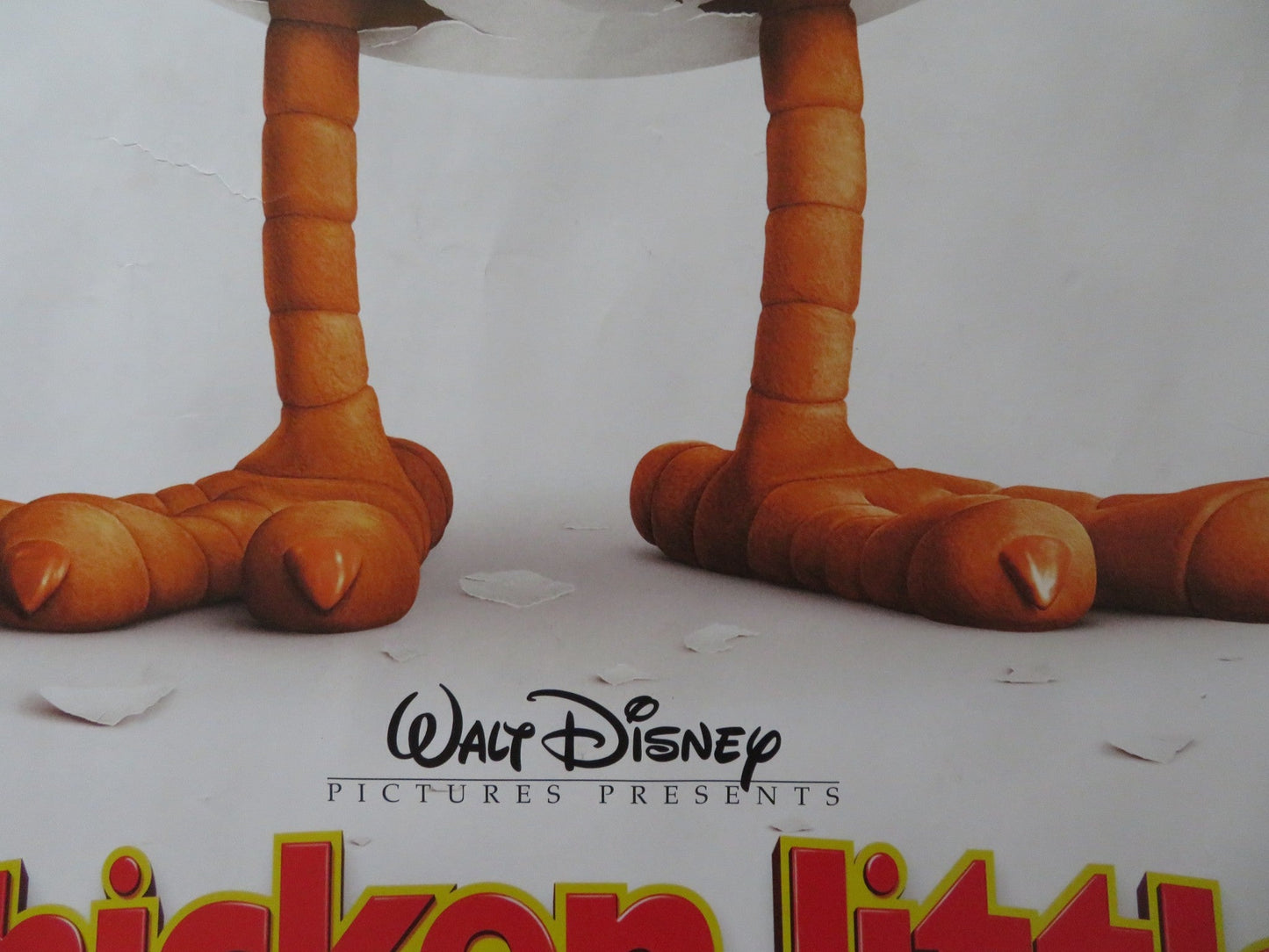 CHICKEN LITTLE UK QUAD (30"x 40") ROLLED POSTER ZACH BRAFF GARRY MARSHALL 2005 Rendezvous Cinema Movie posters