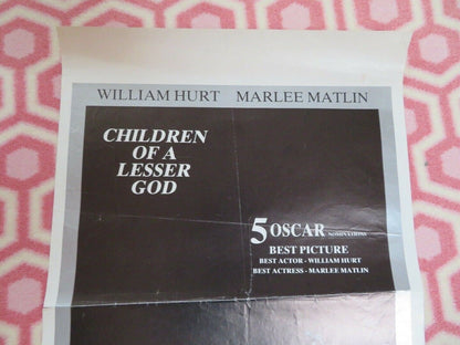 CHILDREN OF A LESSER GOD BELGIUM (21.5"x 14.5") POSTER WILLIAM HURT 1986 Movie posters