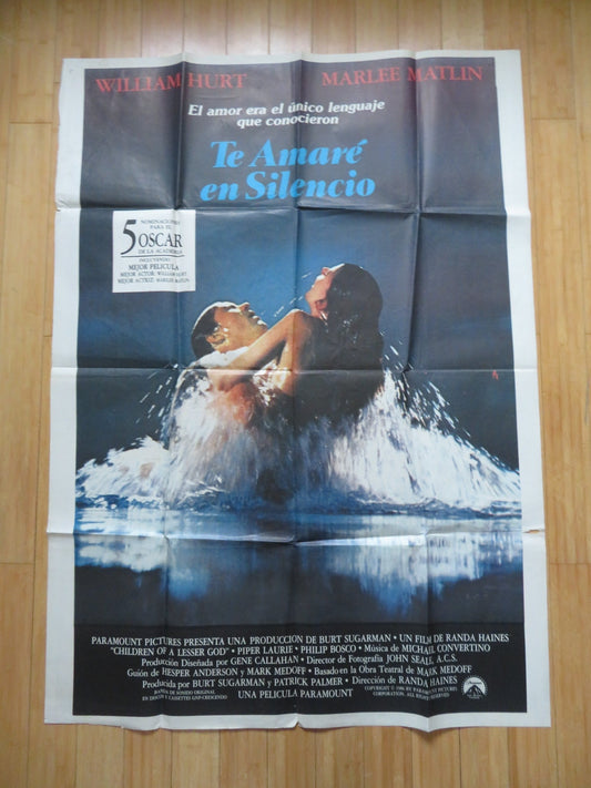 CHILDREN OF A LESSER GOD ITALIAN 2 FOGLIO POSTER WILLIAM HURT MARLEE MATLIN 1986 Rendezvous Cinema Movie posters