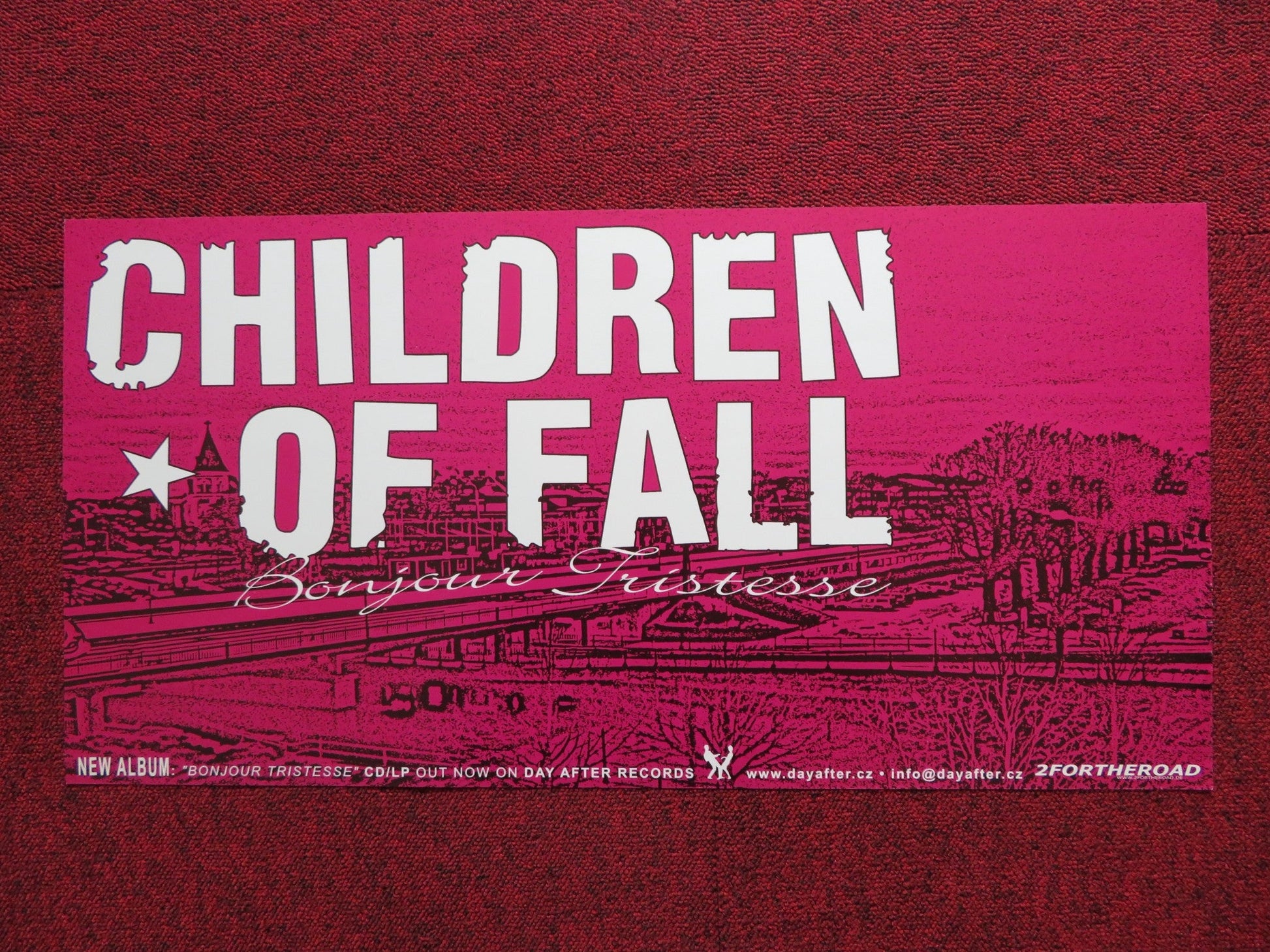 CHILDREN OF FALL BONJOUR TRISTESSE GERMAN MUSIC PROMO ALBUM POSTER 2005 Rendezvous Cinema Movie posters