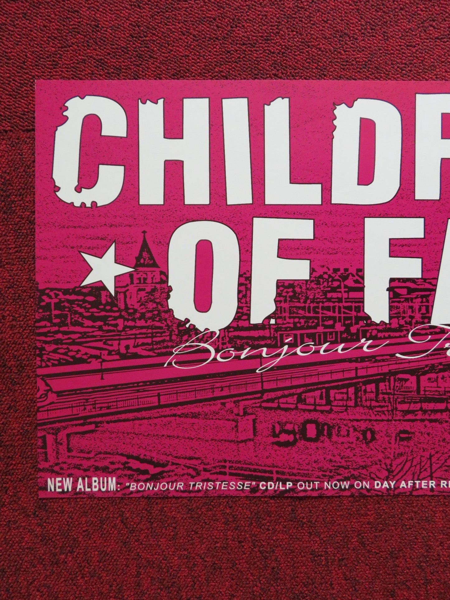 CHILDREN OF FALL BONJOUR TRISTESSE GERMAN MUSIC PROMO ALBUM POSTER 2005 Rendezvous Cinema Movie posters