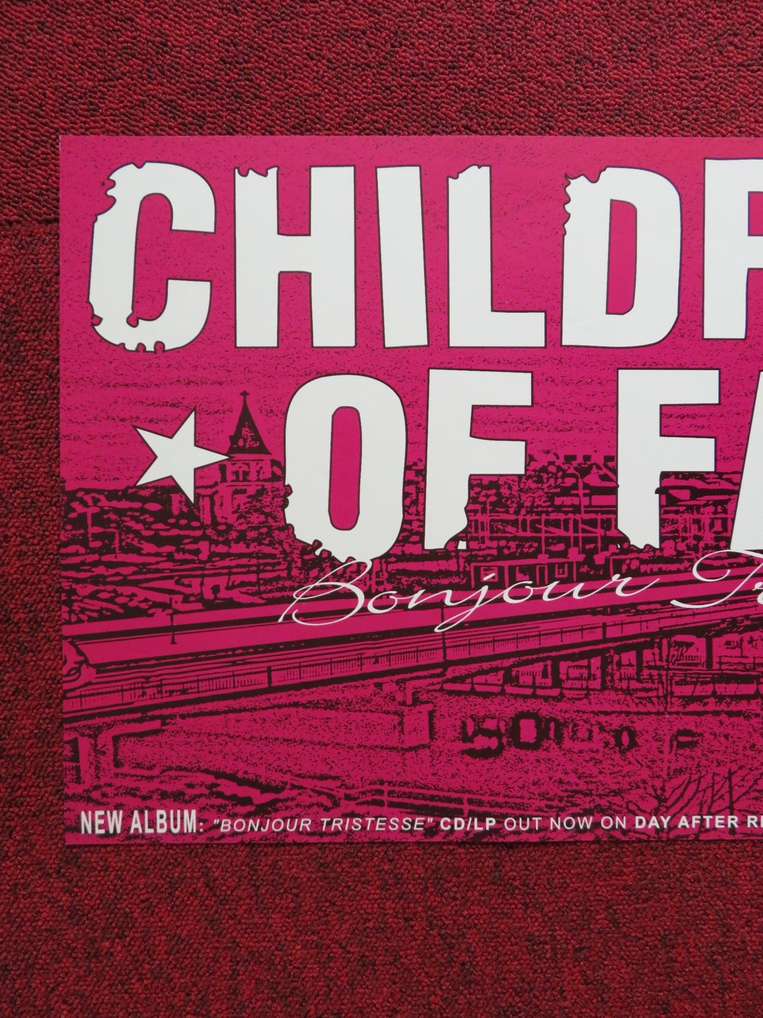 CHILDREN OF FALL BONJOUR TRISTESSE GERMAN MUSIC PROMO ALBUM POSTER 2005 Rendezvous Cinema Movie posters