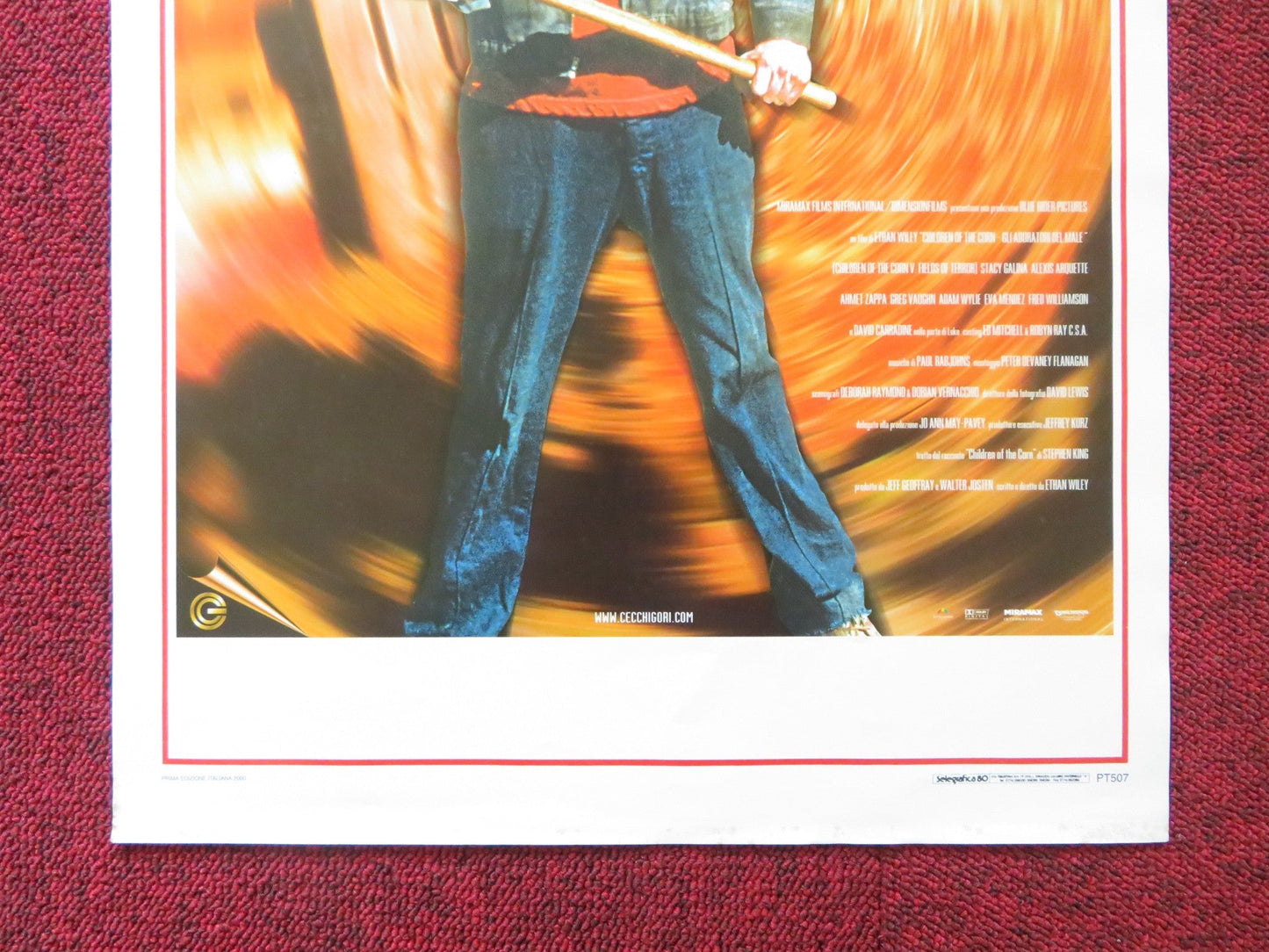 CHILDREN OF THE CORN V: FIELDS OF TERROR ITALIAN LOCANDINA POSTER S. KING 2000 Rendezvous Cinema Movie posters