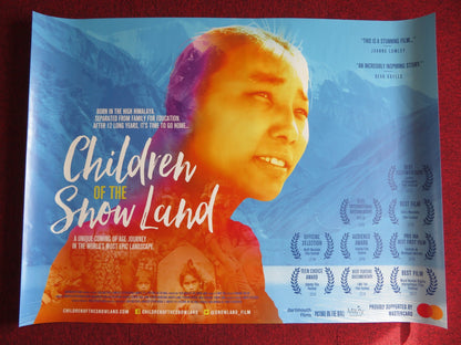 CHILDREN OF THE SNOW LAND UK QUAD (30"x 40") ROLLED POSTER NIMA GURUNG 2018 Rendezvous Cinema Movie posters