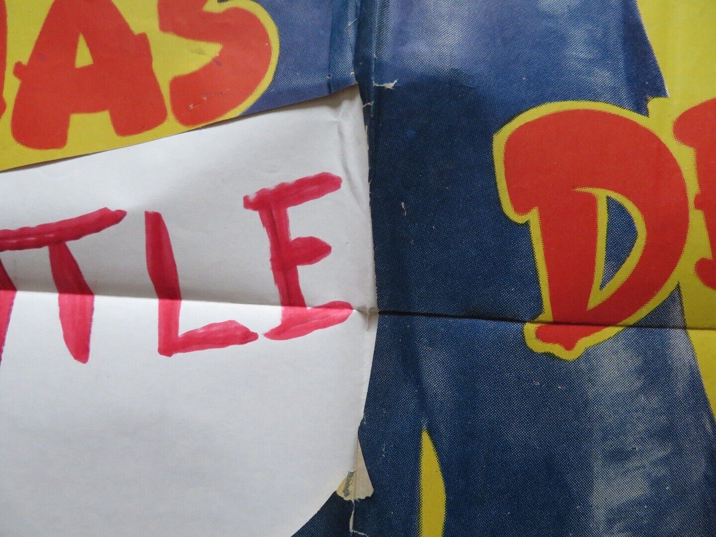 CHINA'S LITTLE DEVILS FOLDED US ONE SHEET POSTER HARRY CAREY PAUL KELLY 1945 Movie posters