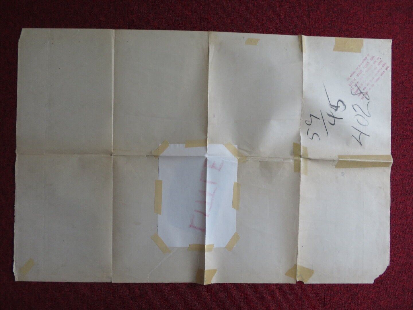 CHINA'S LITTLE DEVILS FOLDED US ONE SHEET POSTER HARRY CAREY PAUL KELLY 1945 Movie posters