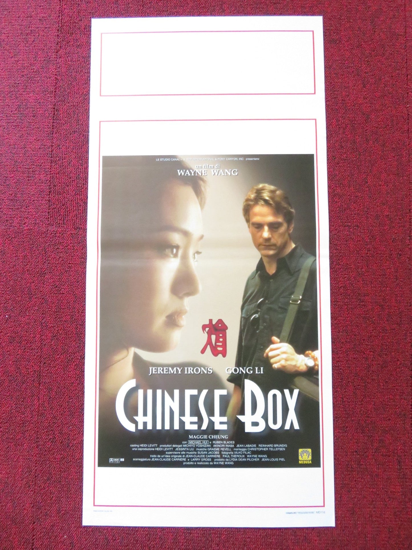 CHINESE BOX ITALIAN LOCANDINA POSTER JEREMY IRONS GONG LI 1997 Rendezvous Cinema Movie posters