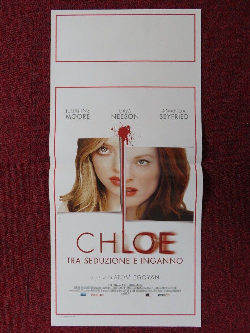 CHLOE ITALIAN LOCANDINA (27.5"x13") POSTER JULIANNE MOORE LIAM NEESON 2010 Movie posters