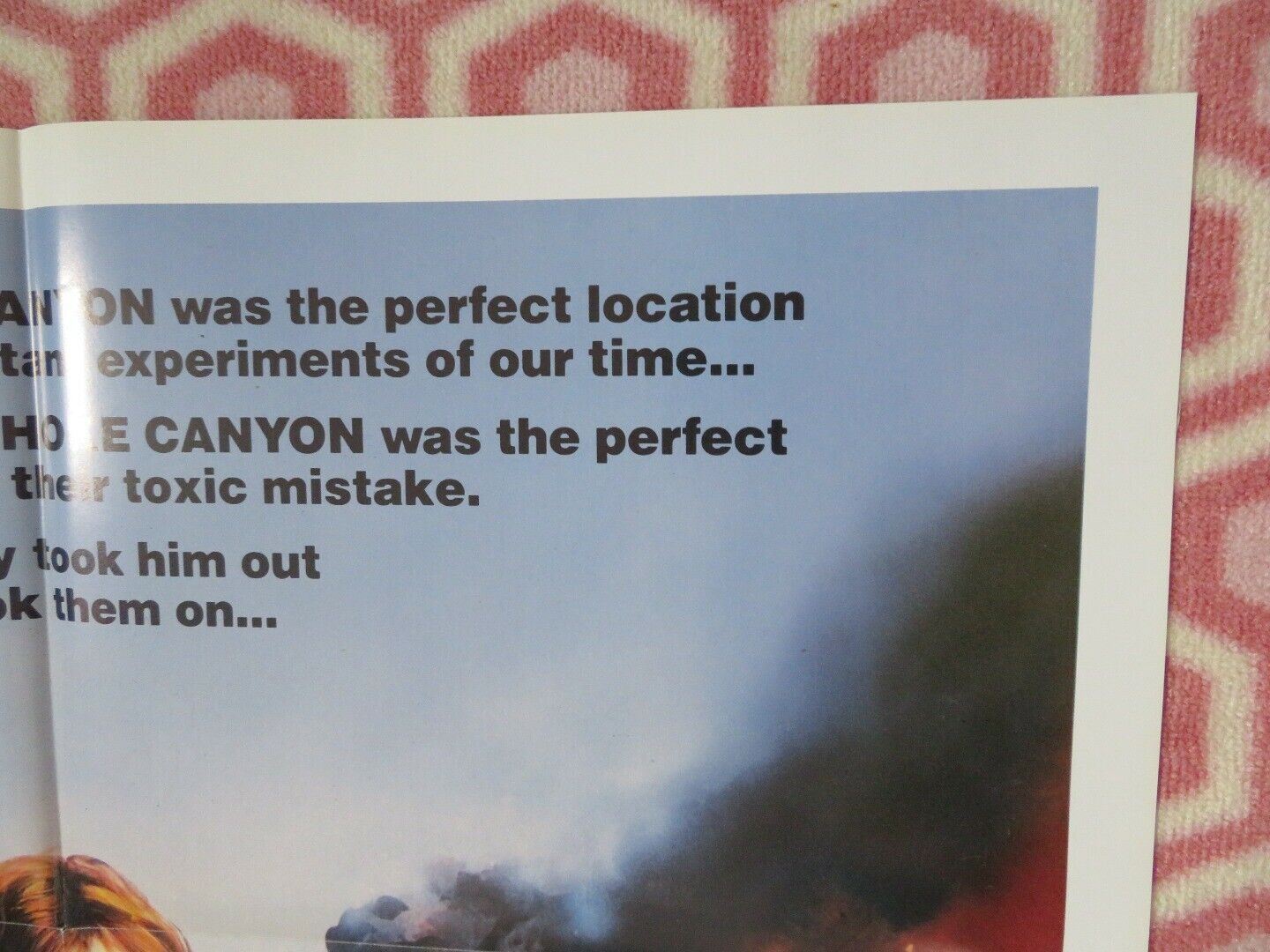 CHOKE CANYON FOLDED US ONE SHEET POSTER STEPHEN COLLINS JANET JULIAN 1986 Movie posters