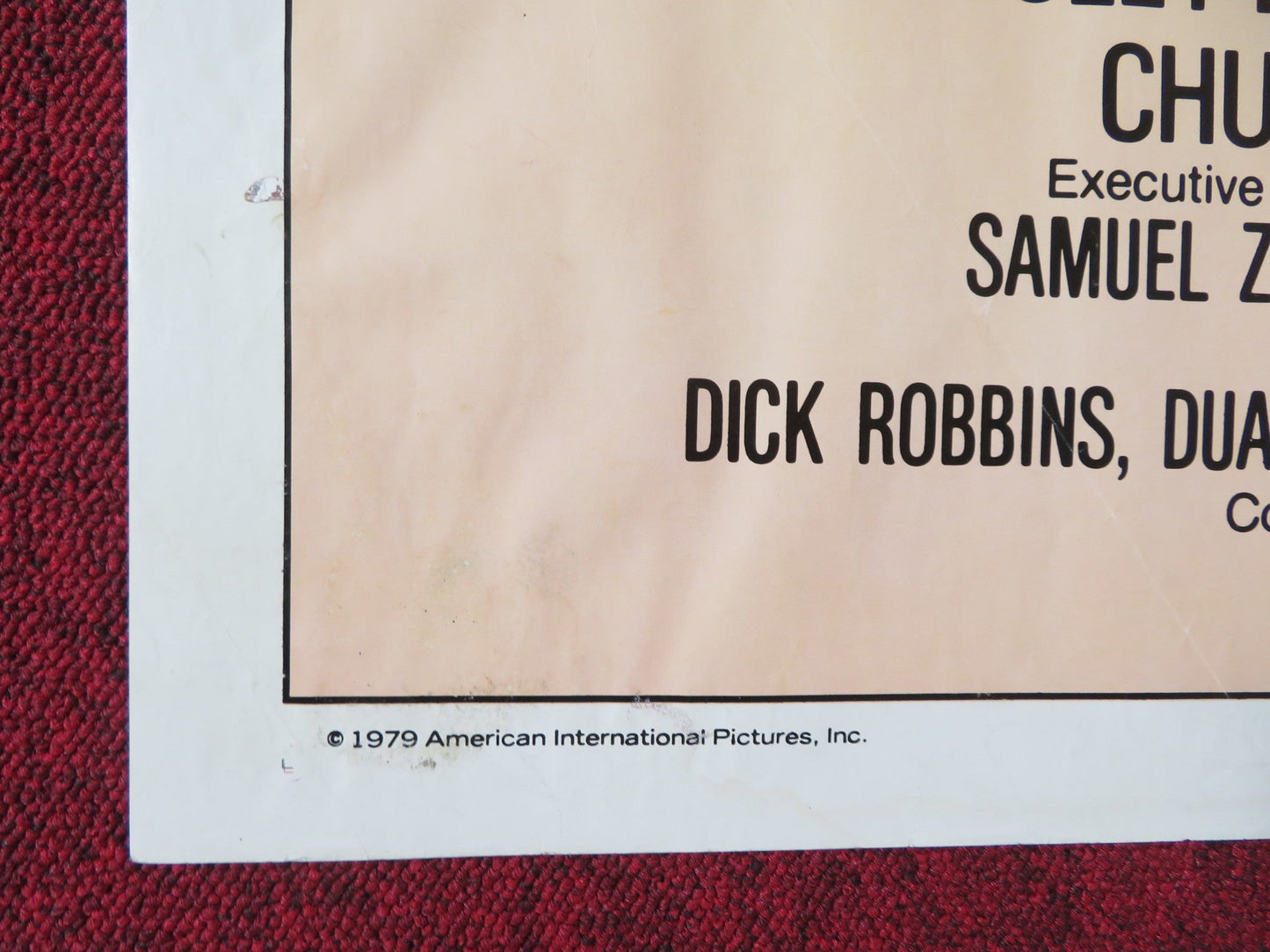 C.H.O.M.P.S FOLDED US ONE SHEET POSTER WESLEY EURE VALERIE BERTINELLI 1979 Rendezvous Cinema Movie posters