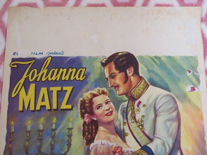 CHRIST'E/ DIE FORSTERCHRISTL BELGIUM (21.5"x 14") POSTER JOHANNA MATZ 1952 Movie posters