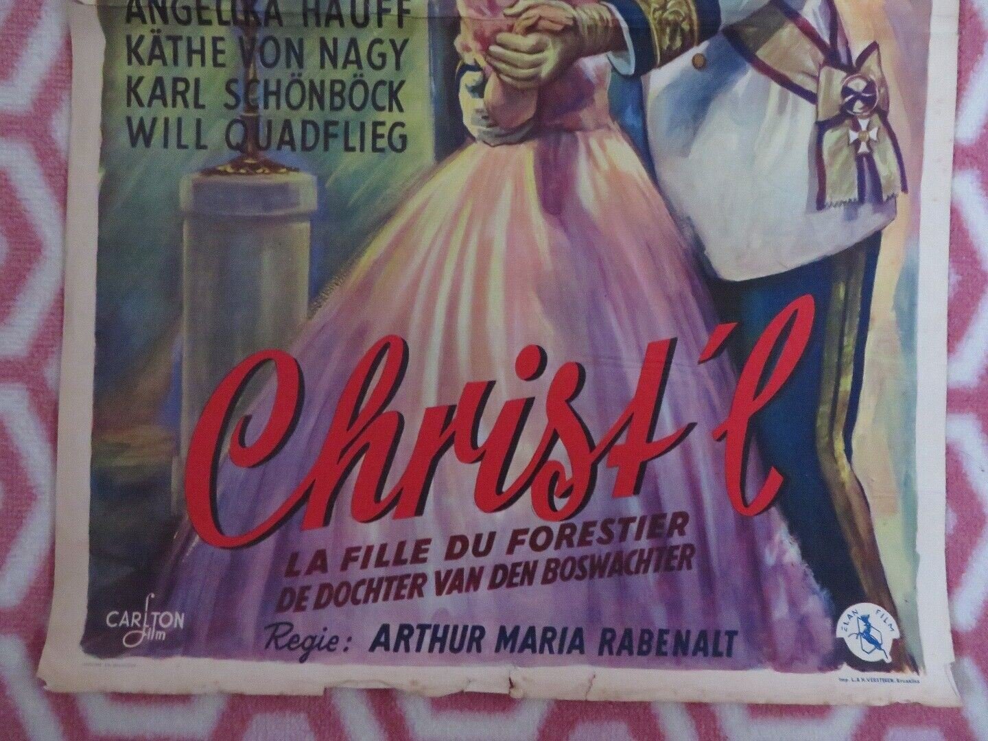 CHRIST'E/ DIE FORSTERCHRISTL BELGIUM (21.5"x 14") POSTER JOHANNA MATZ 1952 Movie posters