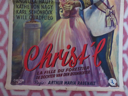 CHRIST'E/ DIE FORSTERCHRISTL BELGIUM (21.5"x 14") POSTER JOHANNA MATZ 1952 Movie posters
