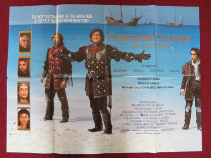 CHRISTOPHER COLUMBUS: THE DISCOVERY QUAD POSTER FOLDED MARLON BRANDO 1992 Rendezvous Cinema Movie posters
