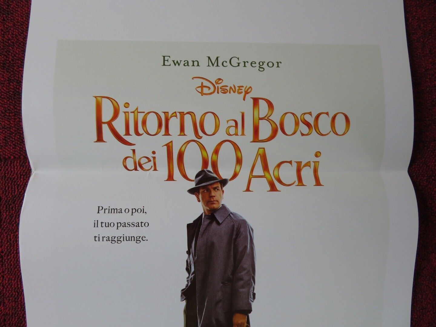 CHRISTOPHER ROBIN ITALIAN LOCANDINA (27.5"x13") POSTER DISNEY EWAN MCGREGOR '18 Movie posters
