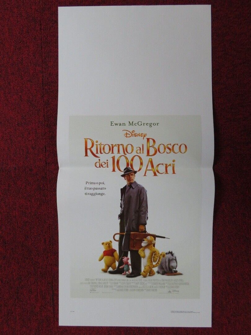 CHRISTOPHER ROBIN ITALIAN LOCANDINA (27.5"x13") POSTER DISNEY EWAN MCGREGOR '18 Movie posters