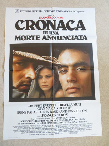 CHRONICLE OF A DEATH FORETOLD ITALIAN 2 FOGLIO POSTER RUPERT EVERETT 1987 Rendezvous Cinema Movie posters