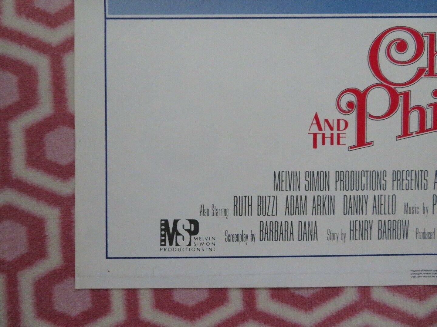 CHU CHU AND THE PHILLY FLASH US ONE SHEET POSTER ALAN ARKIN 1981 Rendezvous Cinema Movie posters