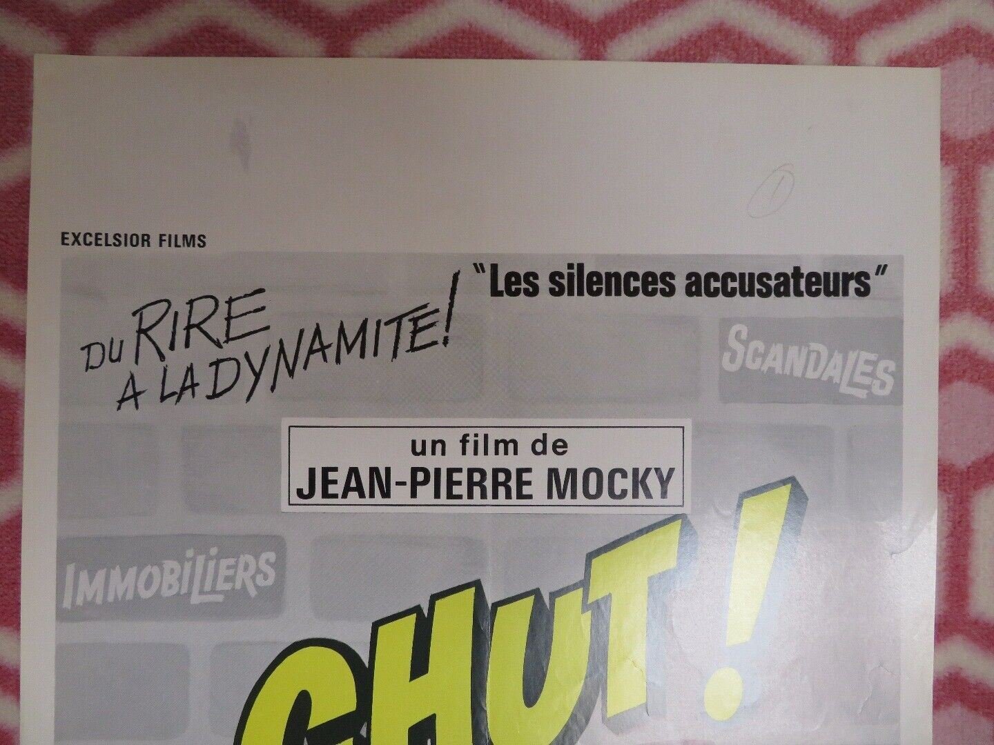 CHUT!/ HUSH! BELGIUM (21.5"x 14) POSTER JACQUES DUFILHO MICHEL LONSDALE 1972 Movie posters