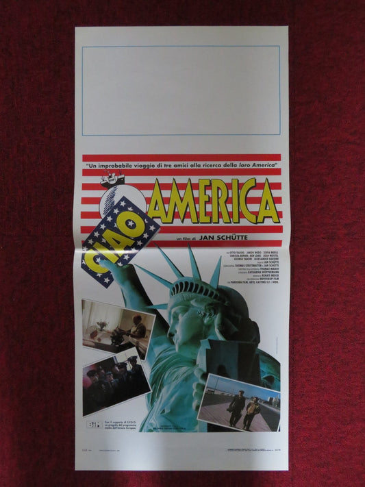 CIAO AMERICA ITALIAN LOCANDINA POSTER ALEKSANDER BARDINI CHRISTA BERNDL 1994 Rendezvous Cinema Movie posters