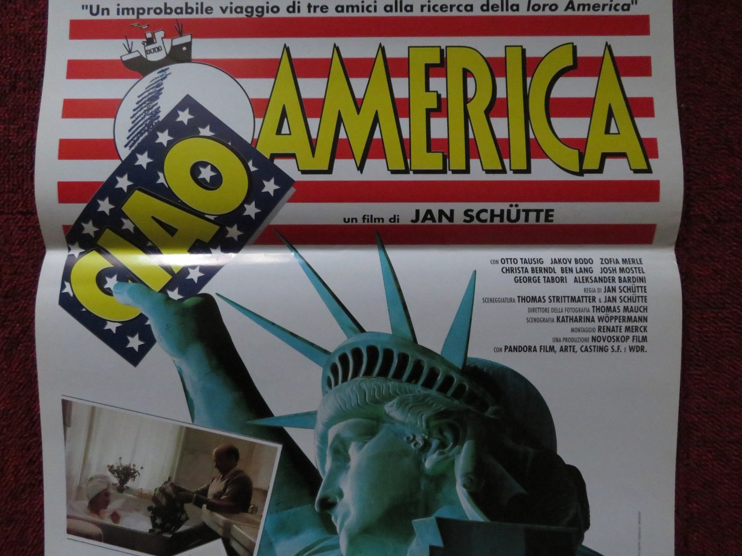 CIAO AMERICA ITALIAN LOCANDINA POSTER ALEKSANDER BARDINI CHRISTA BERNDL 1994 Rendezvous Cinema Movie posters