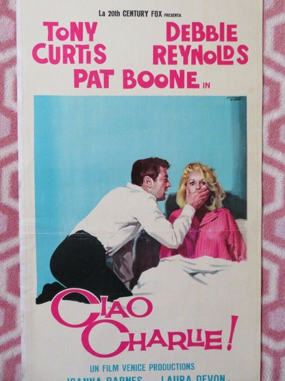 CIAO CHARLIE! / Goodbye Charlie ITALIAN LOCANDINA (27.5"x13") POSTER 1964 - Rendezvous Cinema