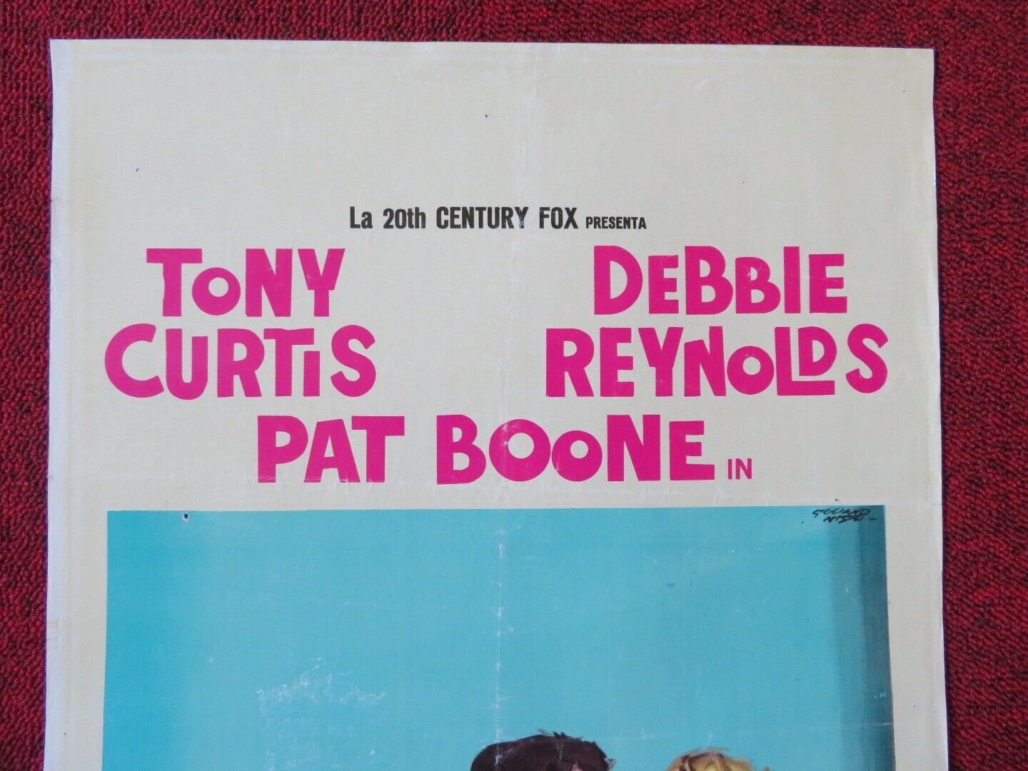 CIAO CHARLIE / Goodbye Charlie ITALIAN LOCANDINA (27.5"x13") POSTER T CURTIS '64 Movie posters