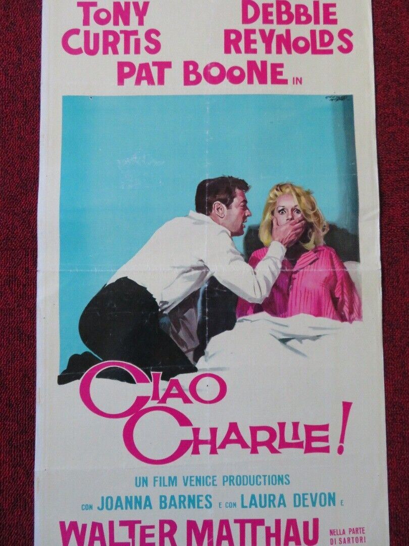CIAO CHARLIE / Goodbye Charlie ITALIAN LOCANDINA (27.5"x13") POSTER T CURTIS '64 Movie posters