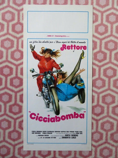 CICCIABOMBA ITALIAN LOCANDINA (27.5"x13") POSTER PAOLA BORBONI 1982 Movie posters